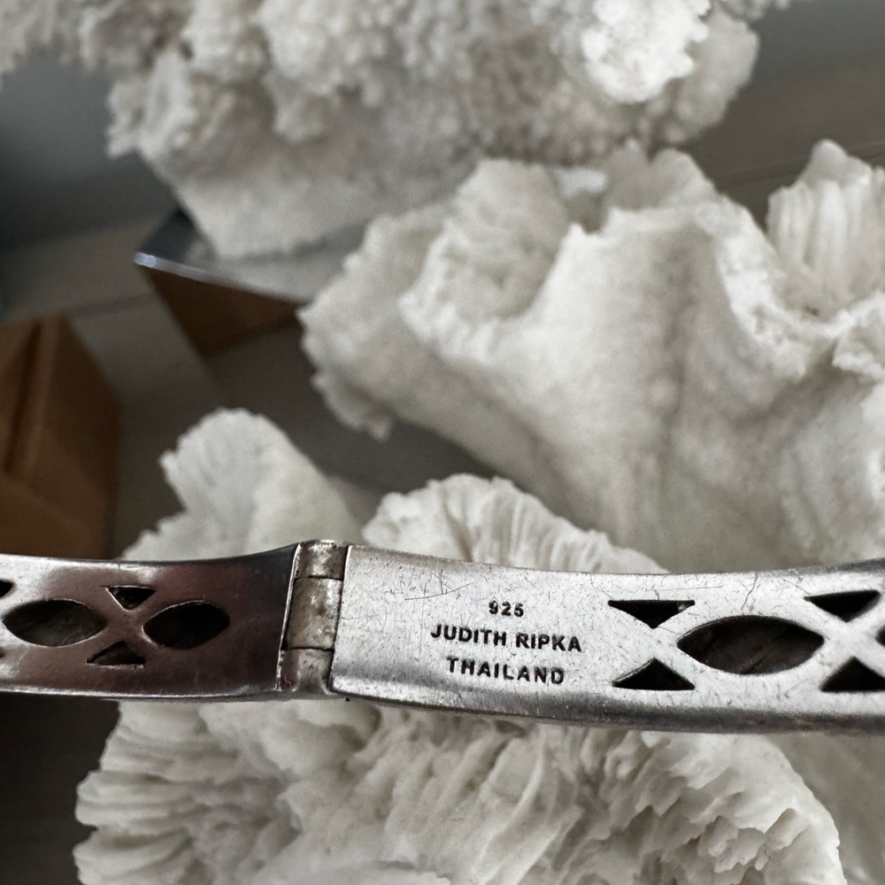 Judith Ripka Twisted Silver Bracelet - Picture 8 of 16